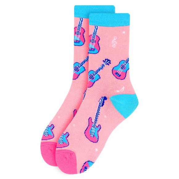 Women's Guitar Novelty Socks - Picture 2 of 4